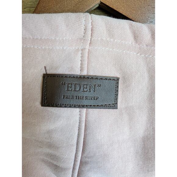 Free the Sheep Poncho Sweater Women's 1 Pink Sherpa Lined Sleeveless Hooded NWT - Picture 5 of 5